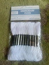 Embroidery floss value pack Beachwood LTD white and black (sold Individually)