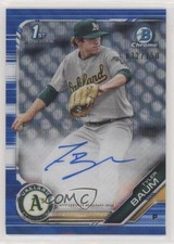 2019 Bowman Draft Chrome Pick Blue Wave Refractor 32/150 Tyler Baum Auto 0c6