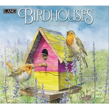 Lang  Birdhouses 2026 Wall Calendar by Tim Coffey, 13.4'' X 12''