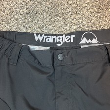 Wrangler Outdoor Performance Zip Cargo Short Men 40 Black Utility 10" Gorpcore