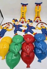 Burwood Products Wall Hanging Circus Clowns Balloon Vintage Nursery Decor
