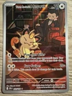 Team Rockets Meowth Destined Rivals Illustration Card 203/182
