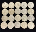 1967 Kennedy Half Dollar, 40% Silver 20 Coin Lot