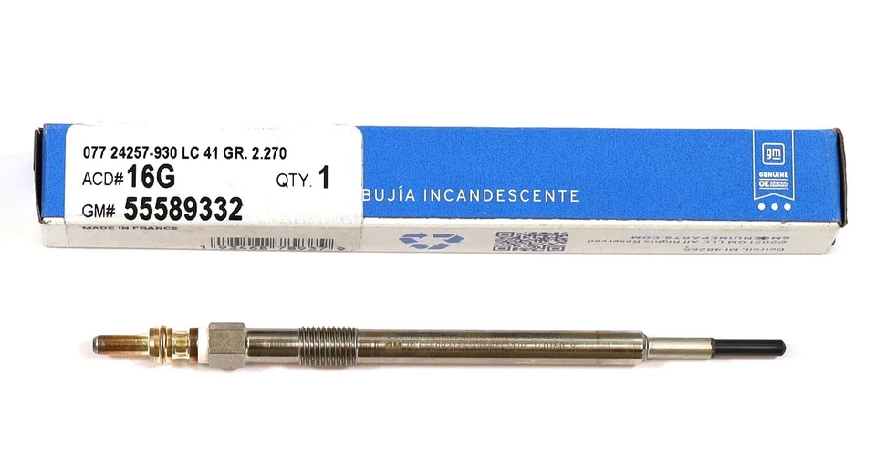 Juego de 4 bujías incandescentes GM ACDelco 16G 55589332 LWN Duramax 2016-2022 Colorado Canyon Foto 3 de 4