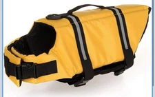 Pet Swimming Life Vest Dog Safety Jacket Reflective Stripe Dog Swim Float Vest