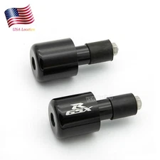 2 PCS CNC Handle Bar End Handle Grip Plug Hand Logo For GSXR600 GSXR750 GSXR1000