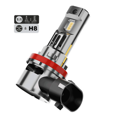 MOTORRADLAMPE LED H8 LED 12/24V 1:1 EASYPro PLUG & PLAY CANBUS FUNZION