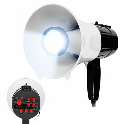 5 Core Megaphone 30W Bull Horn PA Speaker 800 Yards Loud Mini Megafono