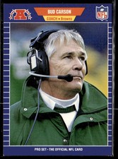 1989 Pro Set Bud Carson #86 Cleveland Browns