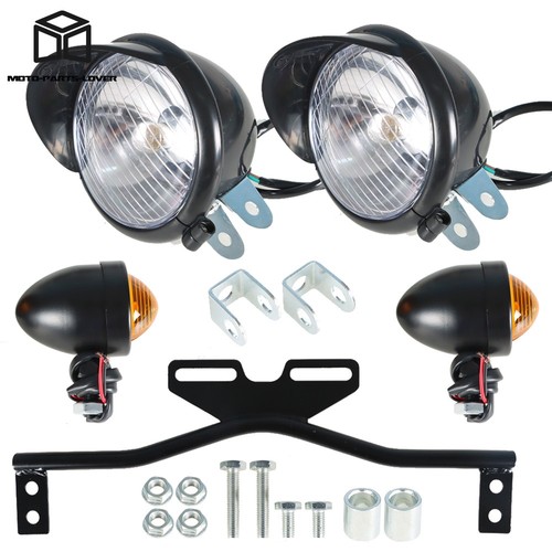 Drvng Passng Spot Fog Turn Sgnal Lght Bar For Harley Softal Dyna