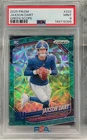 2025 Panini Prizm #332 Jaxson Dart RC Green Scope /75 PSA 9 - New York Giants