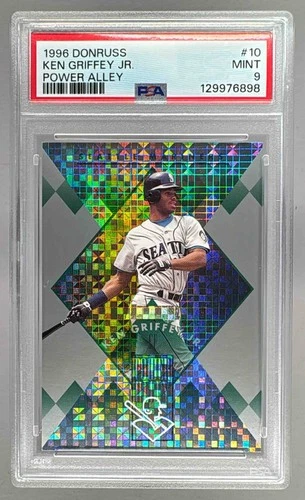 129976898 Ken Griffey, Jr. 1996 Donruss #10 Power Alley /5000 PSA 9