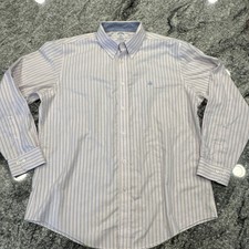Brooks Brothers Regent Striped Button Down Shirt Men's XL 1818 Non Iron Cotton