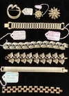 Vintage Jewelry Silvertone Bracelets & Brooches Lisner Emmons Judy Lee Lot 66