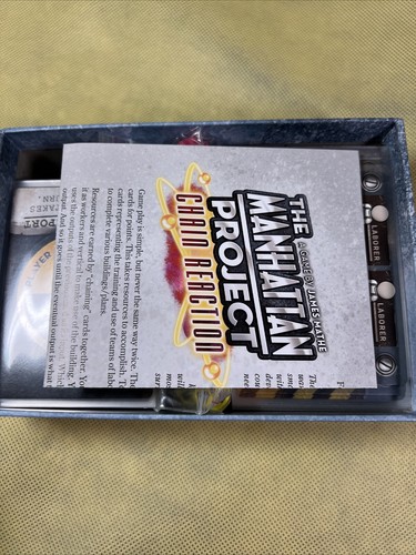 THE MANHATTAN PROJECT CHAIN REACTION BOARD GAME COMPLETE MINION GAMES K4 - Picture 3 of 5