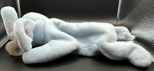 Rare Ty Beanie Baby Peanut The Elephant Light Blue Pvc Pellets TAG ERROR-1995 - Picture 4 of 7