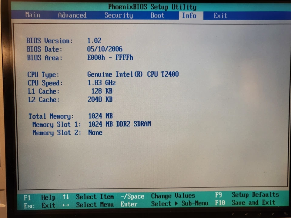 Computadora portátil Fuitsu Lifebook T4210 piezas sin HD publicada en la bios Foto 2 de 4