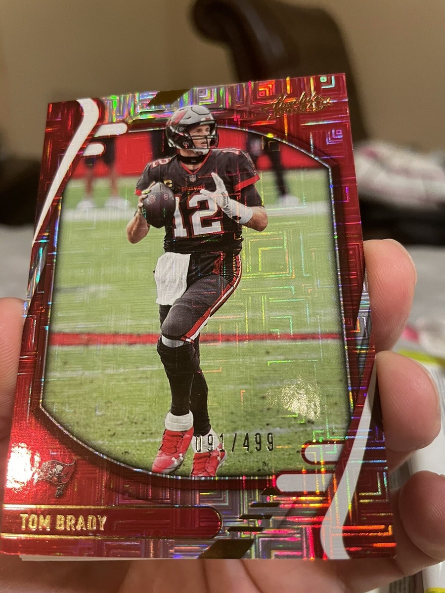 2021 Absolute Football - TOM BRADY - Red Squares Pulsar #'d