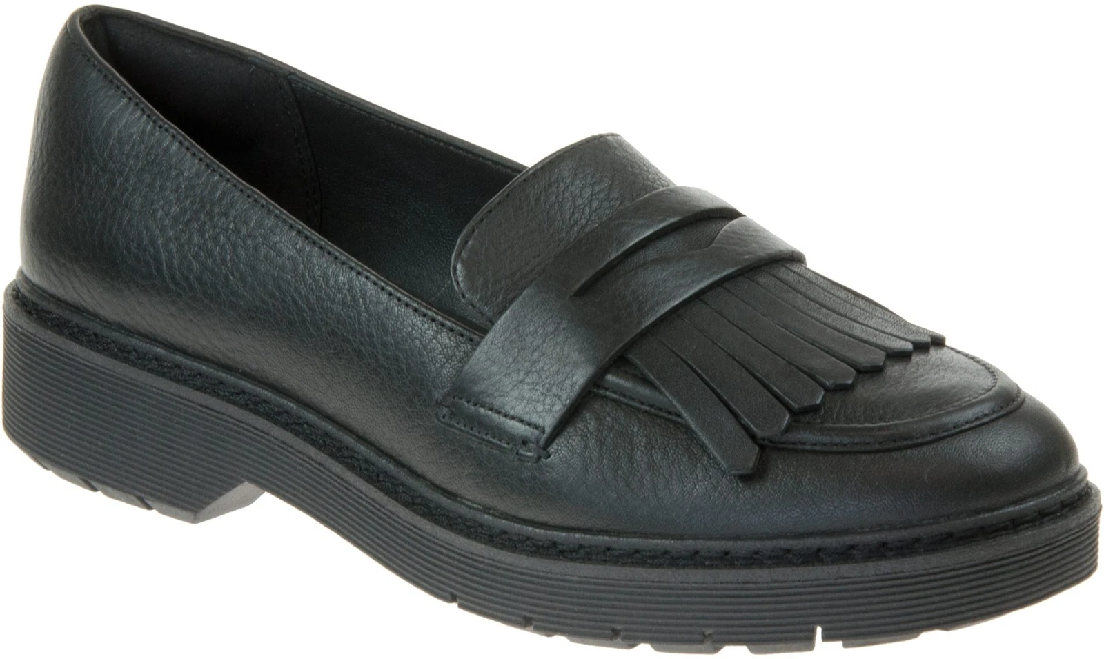 Scarpe da donna Clarks Witcombe Dawn in pelle nera taglia UK 6 1 2D