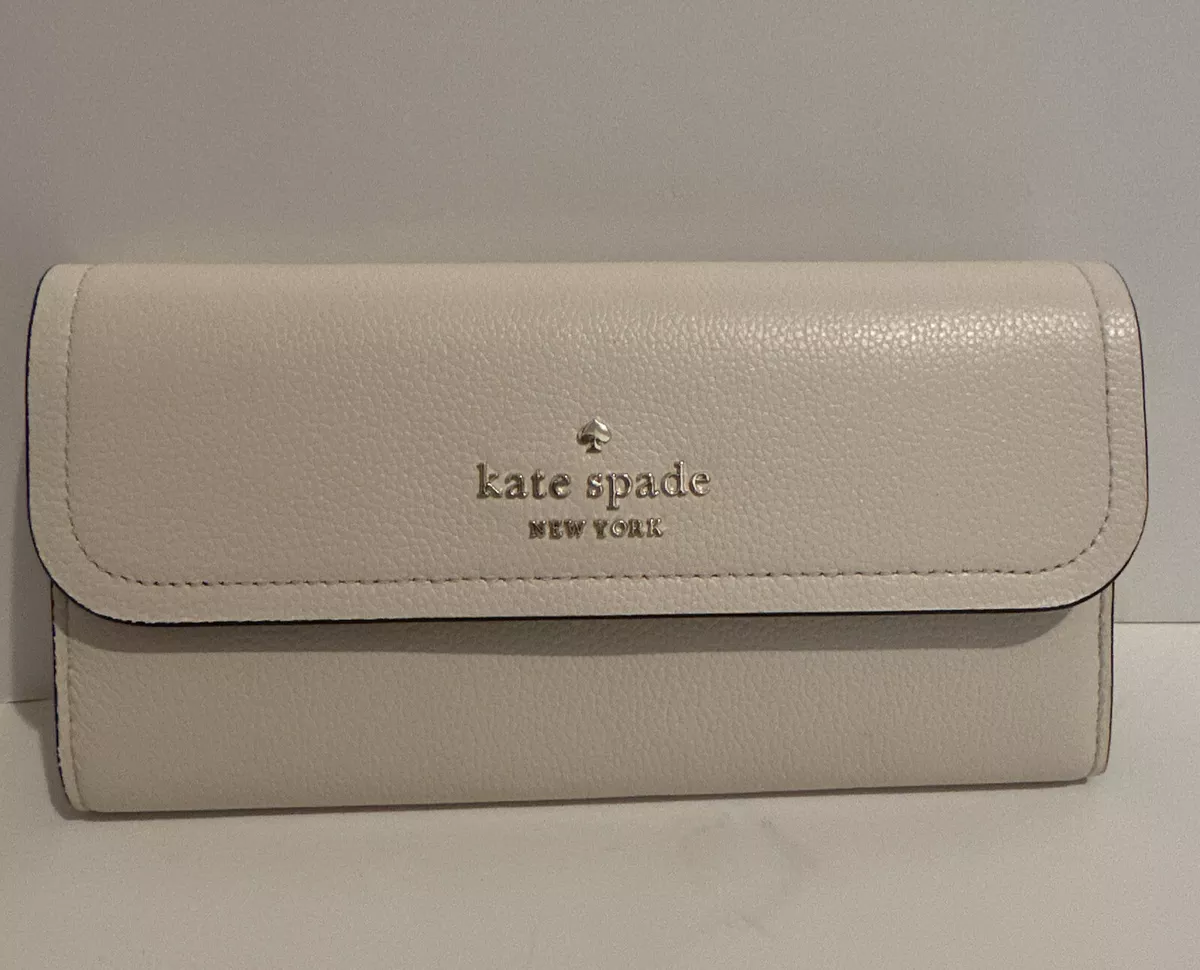 Kate Spade New York Pebbled Leather Large Flap Wallet Rosie