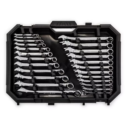 Durevole Husky Set di chiavi 24 pezzi combinazione acciaio legato cromato MM/SAE - Foto 5 di 15