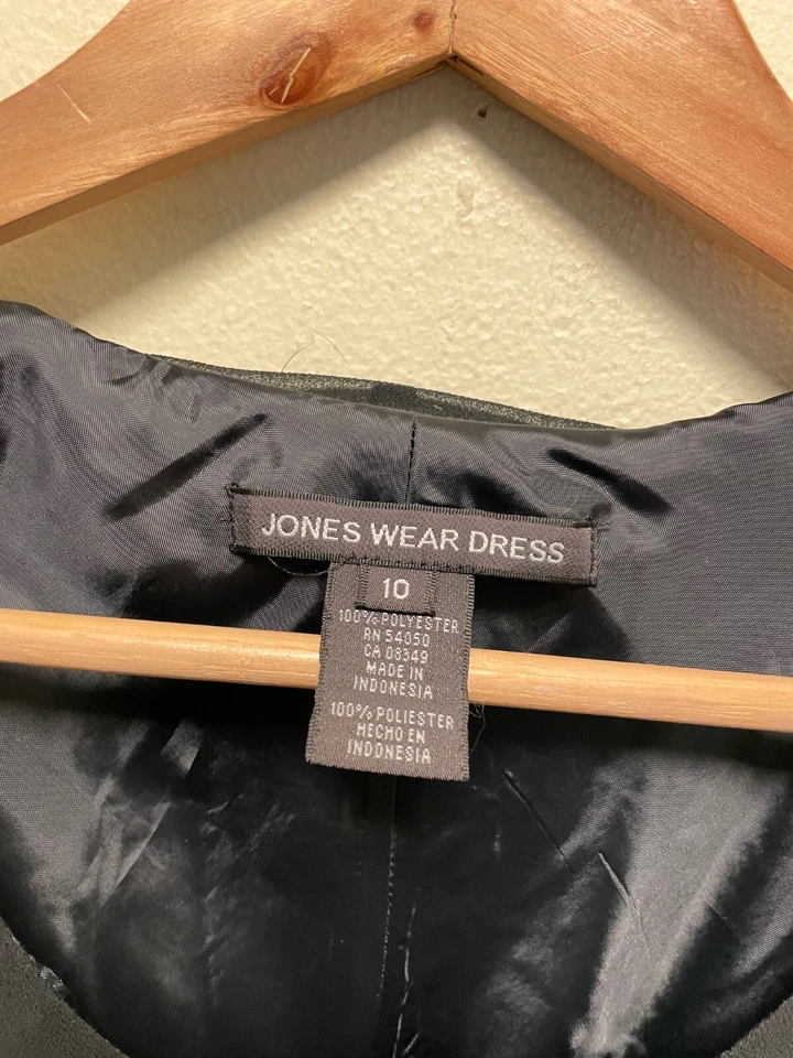 Vintage Womens Midi Dress Size 10 Black Chiffon Draped Whimsigoth Witchy Y2K - Image 4 of 4