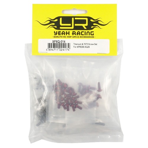 NEW Yeah Racing XPXQ-014 Ti and 7075 Alum Screw Set Xpress XQ2S FREE US SHIP - Picture 2 of 2