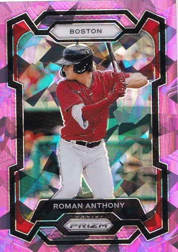 Roman Anthony 2024 Panini Prizm Pink Ice Prizm RC #49 Boston Red Sox