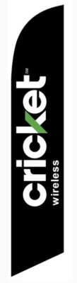 cricket WIRELESS 12ft Feather Banner Swooper Flag - FLAG ONLY (7)