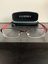 Brand New LIOUXINGXIOU Eyeglasses Frame | Metallic Red w/Red Limbs | Free S&H