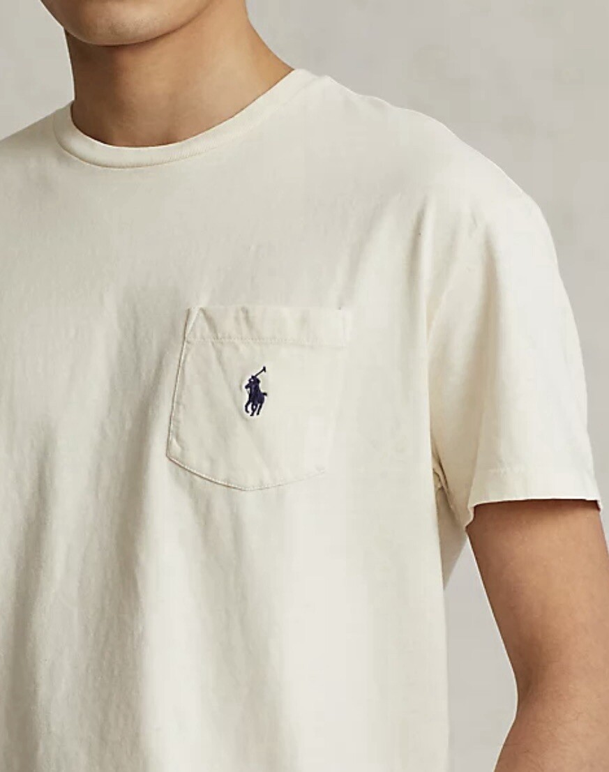 Polo Ralph Lauren Men's Classic Fit Cotton-Linen Pocket T