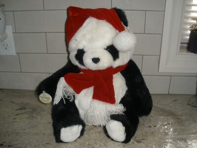 NEW GANZ BROS HERITAGE COLLECTION PANDA PLUSH 13  TALL HANG TAGS(P54)