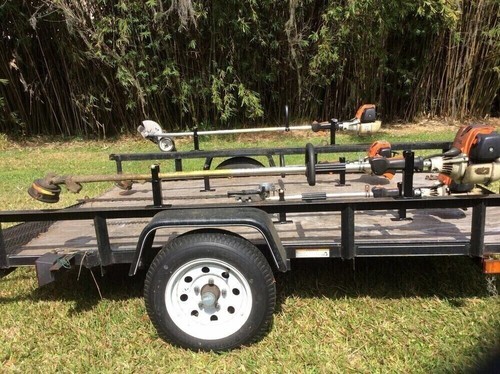 1 set Lockable Weeder Trimmer Rack Holder Carrier Mounts For Pickup/Trailer - Picture 2 of 11