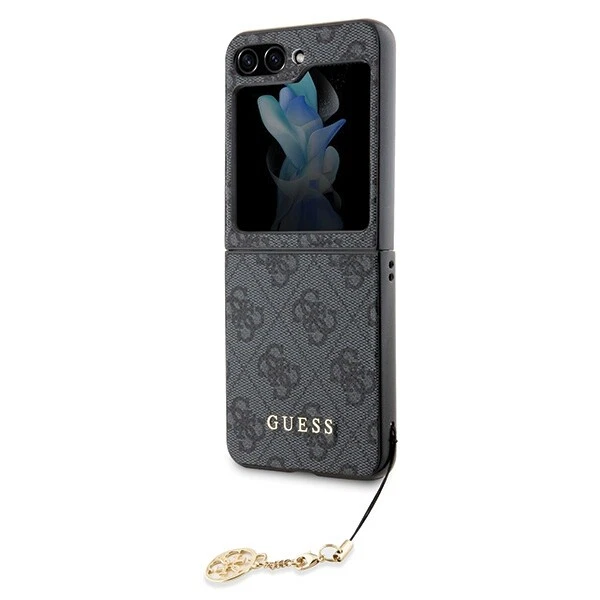Galaxy Z Flip 5 Guess Gold Chain Gray Phone Case