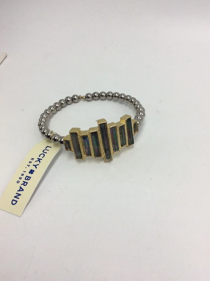 $49 Lucky Brand Brazalete Piedra Madreperla Negro #551 Foto 4 de 4