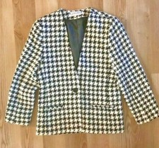 Galleria Sport Women Lined Black White Jacket Size 12 Pockets