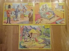 Vintage Walt Disney's Jaymar Inlaid Puzzles Lot of 3