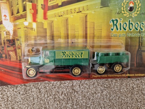 HO GAUGE 1/87 GRELL - RIEBECK BIER MAGIRUS DEUTZ BREWERY BEER TRAILER TRUCK - Picture 2 of 3