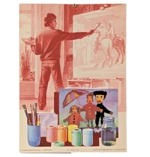 Advertising Poster USSR ☭ Soviet Ukraine ☭ Promo Kyiv 1989 ☭ Buy Gouache Paints