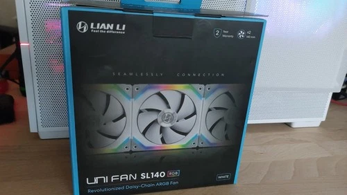 Lian Li Unifan SL-140 weiß 2er Pack mit Controller - NEU - UF-SL140-2W