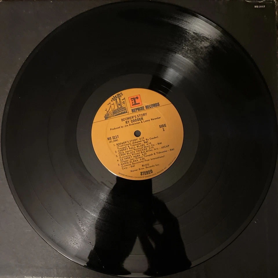 Ry Cooder Boomer’s Story Vinyl LP Orig Record VG - Image 3 of 4