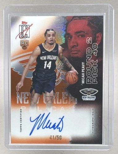 2025 Topps Signature Micah Peavy Orange (RAW)