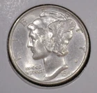1941 P Mercury Dime Ch. BU Full Split Bands LOT 27