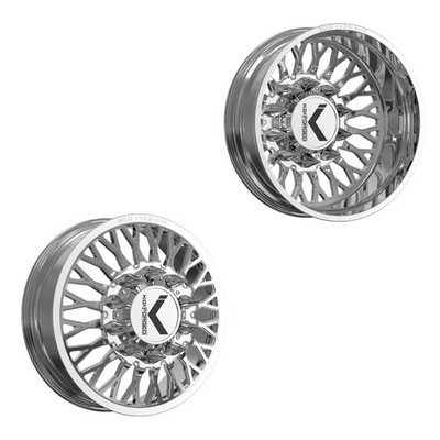 28x8.25 KG1 Forged KD049 Jacked Polished 99-04 FORD DUALLY Wheels 8x170 Set of 6