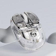 EWEADN Q9 Wireless Clear Mouse Dual Mode Bluetooth  2.4G USB Computer Mouse wit