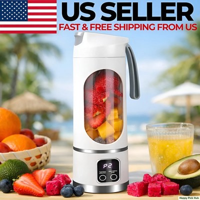Portable Blender Juicer Machine Mini Rechargeable Smoothie Maker Travel Cup