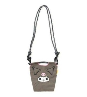 Ball and Chain x Kuromi Shoulder Pouch Sanrio Lightweight Rope Strap Bag S