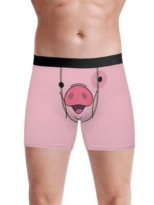 Pig Cartoon Design - 3D Print Boxer Briefs