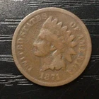1871 Indian Head Cent Penny, Choice Good (G). Key, Natural Color! H109