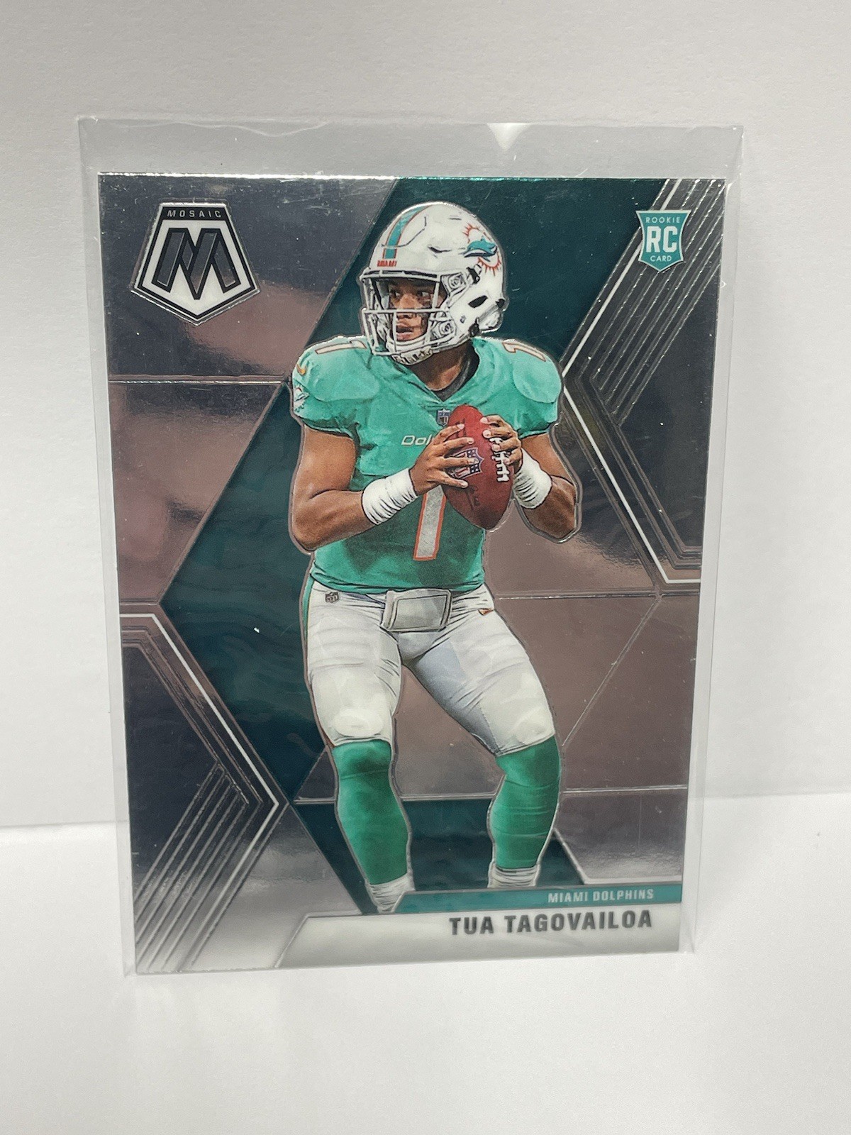 2020 Mosaic Tua Tagovailoa Base Rookie Card RC #203 Dolphins